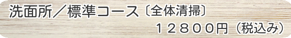 洗面所掃除　標準コース