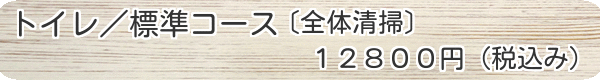 トイレ掃除　標準コース